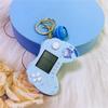 Retro Classic Game Console Pendant Keychain Playable Electronic Miniature Handheld Mini Games Machine with Keychain Ring Gift (V5) view 2