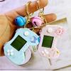Retro Classic Game Console Pendant Keychain Playable Electronic Miniature Handheld Mini Games Machine with Keychain Ring Gift (V5) view 3