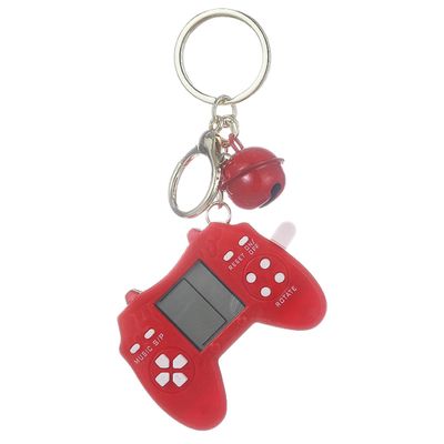 Retro Classic Game Console Pendant Keychain Playable Electronic Miniature Handheld Mini Games Machine with Keychain Ring Gift (O5)