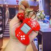 Retro Classic Game Console Pendant Keychain Playable Electronic Miniature Handheld Mini Games Machine with Keychain Ring Gift (O5) view 4