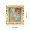 Kisangel 2pcs Mini Dollhouse Picture Frames, Antique Mini Gold Frames, 1:12 Oil Painting Model Painting Props for Miniature Christmas Home Arts view 2
