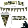 49ft Camo Pennant Flag Banner - Army Camo Triangle Flags for Birthday Party Decorations view 2