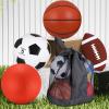 Lenwen 5 Pcs Sports Balls Set School Recess Equipment, Brownish Red view 4
