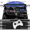 Costzon Ride On Dump Truck with Remote Control, 12V Electric Kids UTV w/Electric Dump Bed, Rocking Function, Shovel, 4 Spring Suspensions, Wireless Design, 2-Seater Ride on Car Gift for Kids (Blue) view 4