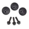 3Set RC Bevel Gear, 24T/27T/30 to 8T Heavy Duty Overdrive Bevel Gear Set for 1/10 RC Crawler Car Axial SCX10 II RGT 86100 Redcat GEN8 Element Enduro CC01 view 1