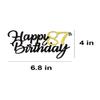 Happy 87th Birthday Cake Toppers Glitter 87th Anniversary Cake Topper 87 Years Loved Bday Decorations 87 Gold Birthday Cake Decorations Eighty-seven Party Supplies for Women Men(Black Gold) view 2