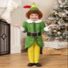 Buddy The Elf Costume for Toddlers- 4 Pc Christmas Elf Costume with Hat & Belt - Kids Holiday Elf Cosplay Suit 18mo view 2