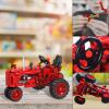 A XINAO TOYS Classic Building Blocks 1/12 Red Tractor Farm Toy Building Set Gift for Kids Ages 6 7 8 9 10 11 12 Includes Shifting Structure, Steering Structure Features (Classic Edition) view 4