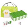 DSNGEZ Traditional Mini Chinese Mahjong Game Set 144 Tiles, with Portable Handbag, Tile Size -2.4 x 1.5 x 1.1 cm (1.0 x 0.6 x 0.5 inch)() view 1