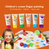 Alomejor 8PCS Finger Paints Washable DIY Kids Finger Paints for School Classroom Art Painting Supplies view 2