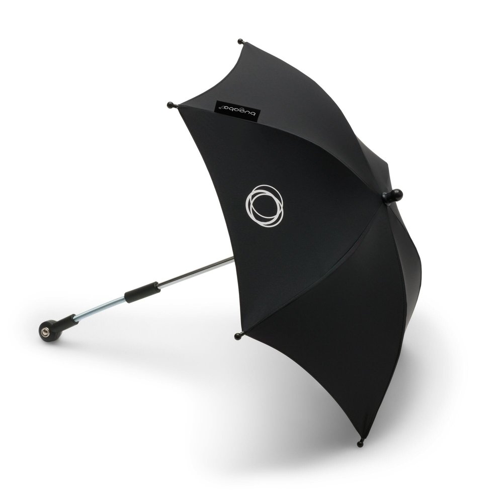 Bugaboo Parasol  UPF 50+ Sun Protection Umbrella for Bugaboo Strollers, Adjustable & Flexible Shade, Easy Attachment - Black