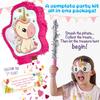 JitteryGit Unicorn Pinata Treasure Hunt Party Game, Birthday Party Complete Set, 16 X 13 Inches, Cute Horse Girl Pinata, Includes Unicorn Piata, Horn Mini Piata, Pink Bat and more! view 3