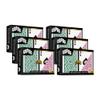 Copag 1546 Design 100% Plastic Playing Cards, Bridge Size (Narrow) Green/Burgundy (Standard Index, 6 Sets) view 1
