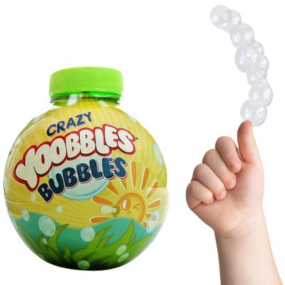 Crazy Catchables Yoobbles Bubbles for Catch & Stack Touchable Bubbles: Non Toxic for Wands & Bubble Machine. Summer Toys for Kids Party Favors Birthday Party Outdoor Activity