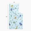 Wake In Cloud - Toddler Nap Mat with Pillow and Blanket, for Kids Boys Girls Ages 3 Plus in Kindergarten Daycare Preschool, Roll Up Sleeping Bag, Dinosaur Jurassic Cactus, Light Blue, Standard view 2