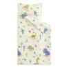 Wake In Cloud - Toddler Nap Mat with Pillow and Blanket, for Kids Boys Girls Ages 3 Plus in Kindergarten Daycare Preschool, Roll Up Sleeping Bag, Dinosaur Jurassic Cactus, Beige Brown, Standard view 1