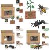 MIKNEKE Montessori Life Cycle Animal Figurines Learning & Education Toys, Plastic Insect Life Cycle Toys for Kids, Preschool Learning Activities for Toddlers (Plant Bee Ant) view 1