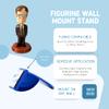 Display Wall Mount Stand Compatible with Funko Pop | Strong Adhesive Block Design for Displaying Figures or Other Items | Made in USA (Blue 6 Pack) view 2