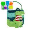Stephen Joseph, Beach Tote with Sand Toys - Toddler and Baby Beach Toys, Travel Friendly Beach Set, 6 Piece Beach Play Set, Beach Bag with Sand Toys for Toddlers and Kids, Dino Pirate Large view 1