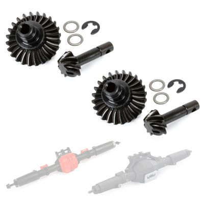 2pcs Heavy Duty Overdrive Bevel Gear, 24/8T Bevel Gear Set for 1/10 RC Crawler Axial SCX10 II AR44/45 Capra Portal Axle Spare Parts