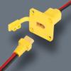 CERRXIAN 1ft 12AWG XT60 Male to Female Mount Panel Cable XT60 Male Plug with Mout Panel to Female Wire for RC Lipo Battery FPV Drone view 3