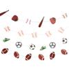 CHGCRAFT 4Pcs 4Style Paper Banners Sports Themed Backdrop Party Supplies Concessions Banner Party Decorations Banner for Birthday Party Sports Theme Party Decoration view 1