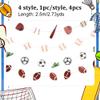 CHGCRAFT 4Pcs 4Style Paper Banners Sports Themed Backdrop Party Supplies Concessions Banner Party Decorations Banner for Birthday Party Sports Theme Party Decoration view 2