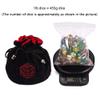 KSNDie Large Dice Bags with Pockets Black Storage Bag D20 Logo for DND RPG Game Dices (with 1lb Random DND Dice) view 2