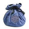 KSNDie DND Dice Bags Large with Pockets Blue Storage Bag with D20 Logo for Dungeon and Dragons RPG Game Dices - Capacity 200+ Dice view 3