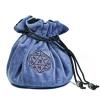 KSNDie DND Dice Bags Large with Pockets Blue Storage Bag with D20 Logo for Dungeon and Dragons RPG Game Dices - Capacity 200+ Dice view 4