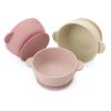 PandaEar 3 Pack Baby Bowls with Suction| Stay Put Silicone Food Bowl for Babies Kids Toddlers Infants| Food Grade Soft Safe BPA-Free Silicone (Pink) view 1