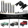 EPINON Aluminum High Clearance Chassis Links and Steering Links and Skid Plate Set for 1/24 Axial SCX24 JLU Bronco C10 Base Camp Upgrade Parts (Black) view 2