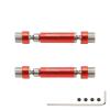 RCAWD 2X #45 Steel&Alloy Cvd Front/Rear Center Drive Shaft 45-60mm for FMS Fcx24 1-24 Crawlers Red view 1