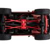 EPINON Aluminum High Clearance Chassis Links and Steering Links and Skid Plate Set for 1/24 Axial SCX24 JLU Bronco C10 Base Camp Upgrade Parts (Red) view 3