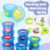 Joyreal Alphabet Learning Toys for Toddlers - 26 Alphabet Soup Sorters with 245 Flash Cards for Early Letter Awareness & Recognition - Fun Education Classroom Supplies Alphabet Sounds Teaching Games view 3