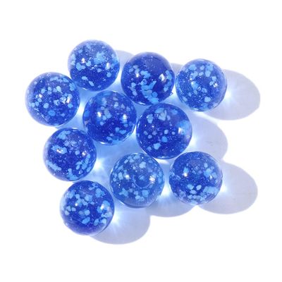 Glass Marbles Glow in The Dark Multi-Color Luminous Marbles for Kids Marble Games and DIY Home Decoration(blue)