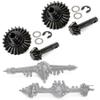 2pcs Heavy Duty Overdrive Bevel Gear, 24T/8T Bevel Gear Set for 1/10 RC Crawler Car Axial SCX10 II RGT 86100 Redcat GEN8 Element Enduro CC01 Front Rear Axle view 1