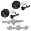 2pcs Heavy Duty Overdrive Bevel Gear, 33T/8T Bevel Gear Set for 1/10 RC Crawler Car Axial SCX10 II RGT 86100 Redcat GEN8 Element Enduro CC01 Front Rear Axle view 1