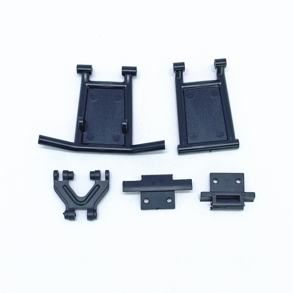 KingVal Replacement Plastic Anti-Collision Bumper Mount Kits RC Spare Parts Compatible with WLtoys 124018 124016 RC Car