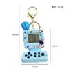 Pendant Keychain Retro Classic Game Console Playable Electronic Miniature Handheld Mini Games Machine with Keychain Ring Gift (F6) view 2