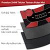 nuveti 70 x 35 Inch Texas Hold'em Poker Mat Portable Rubber Poker Table Top Water Waterproof, Noise Reduction Poker Table Top for Any Tabletop Game view 4