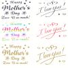 12PCS Mothers Day BOBO Balloon Stickers, Happy Mother's Day Balloons Letter Labels, Mom Gift DIY Sticker, for Wall Window Box Parties Supplies Home Decor view 1