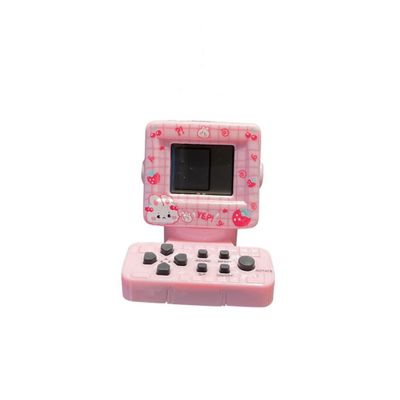 Pendant Keychain Retro Classic Game Console Playable Electronic Miniature Handheld Mini Games Machine with Keychain Ring Gift (G6)