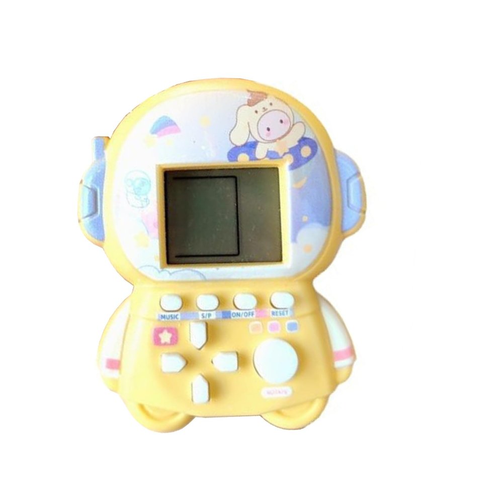 Pendant Keychain Retro Classic Game Console Playable Electronic Miniature Handheld Mini Games Machine with Keychain Ring Gift (D6)