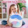 BSTAOFY Cute Unicorn Soft Plush Pillow with Removable Eye Mask Squishy Unicorn Stuffed Animal Cushion Hugging Nap Pillow Valentines Christmas Holiday Birthday Gifts for Toddlers Kids, 12 view 2