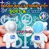 Astronauts Squishy Stress Balls (2 Pack) Squeeze Toy, Squishy Fidget Toys Stress Dough Balls for Kids and Adults, Special Needs, Relax, Calm, Kids Birthday Gifts, Space Themed Party Favors view 2