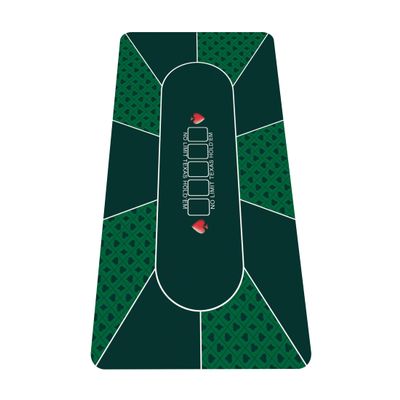 nuveti 70 x 35 Inch Texas Hold'em Poker Mat Portable Rubber Poker Table Top Water Waterproof, Noise Reduction Poker Table Top for Any Tabletop Game