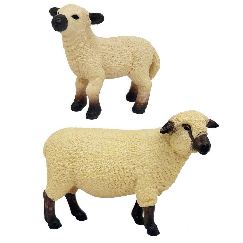 Gemini&Genius Lamb Toys Farm Animal Figurines, Shaun The Sheep Toys Playset. Great for Kids Party Supplies, Gifts for Kids, Ages 3+