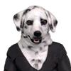 BEESUM 2023 Premium Dalmatian Dog Head Mask Moving Mouth Pug Cosplay Hat for Halloween Christmas Party Costume view 3