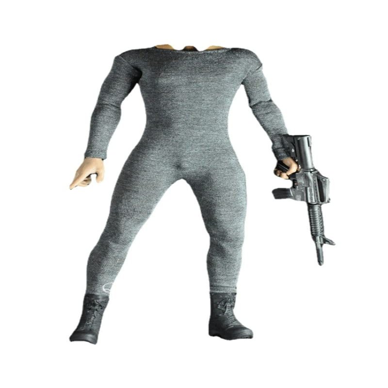 12" Male Figure 1/6 Scale Grey Elastic Bodysuit Clothing.only Sell Clothes, not Models.